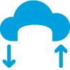secure cloud icon